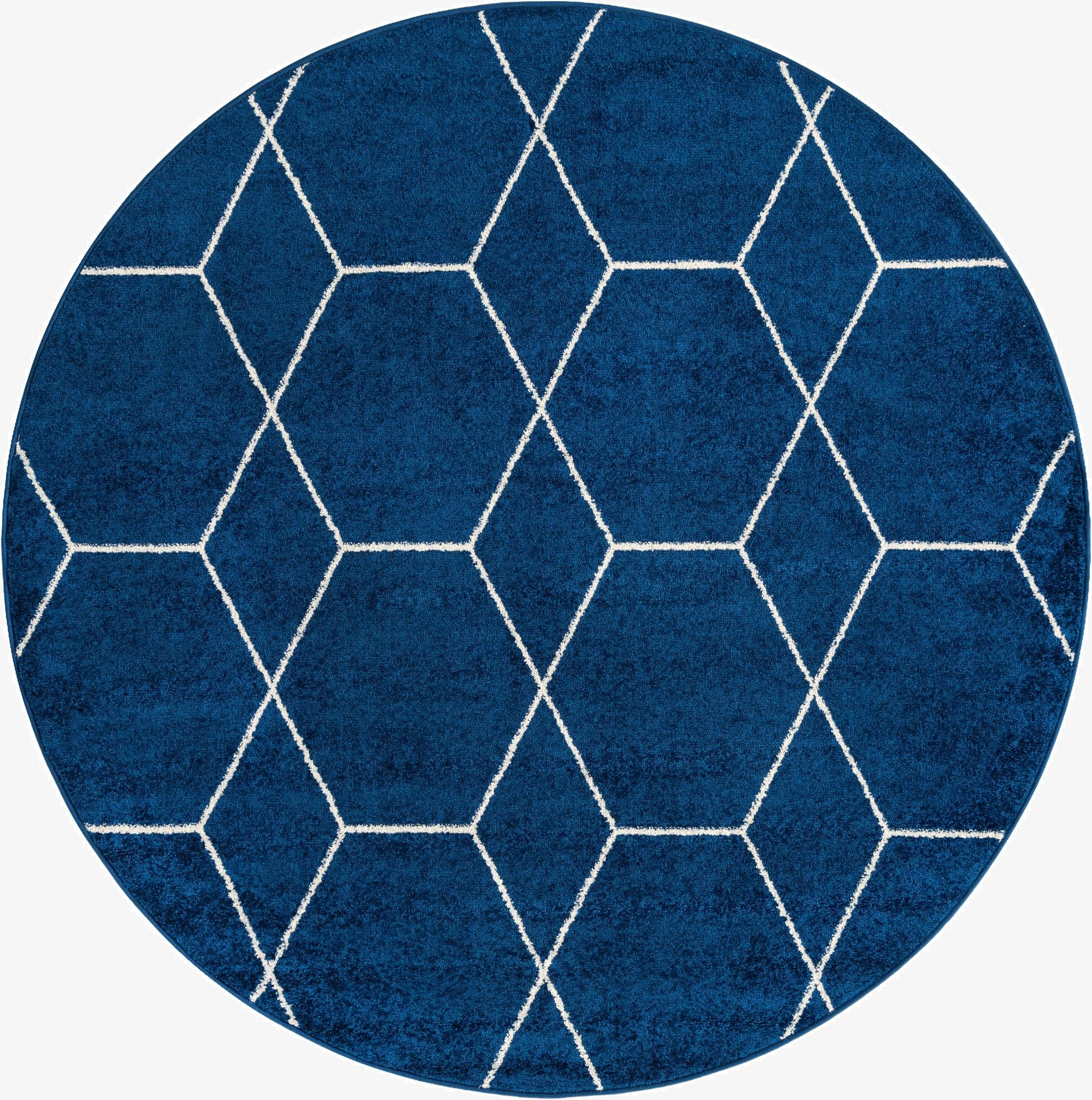 7' 10 x 7' 10 Trellis Frieze Round Rug