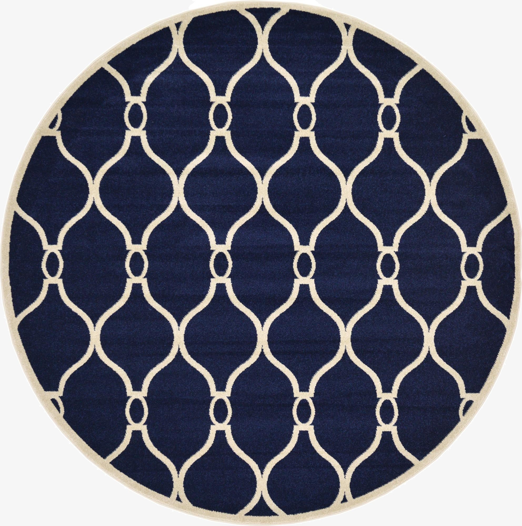 8' x 8' Trellis Round Rug