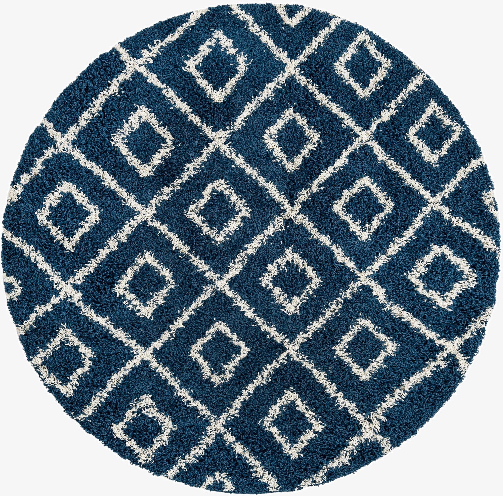6' x 6' Trellis Shag Round Rug