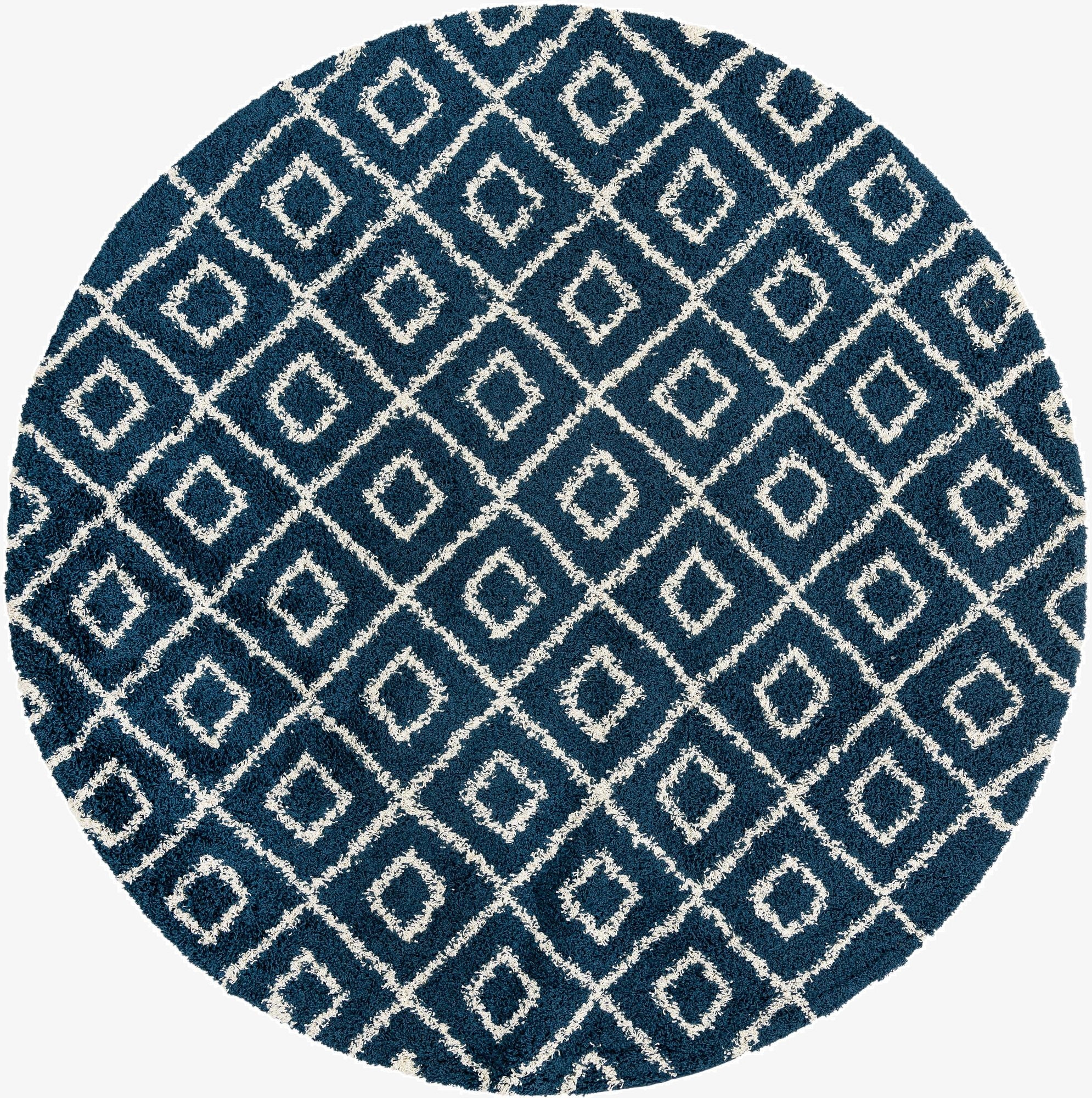 10' x 10' Trellis Shag Round Rug