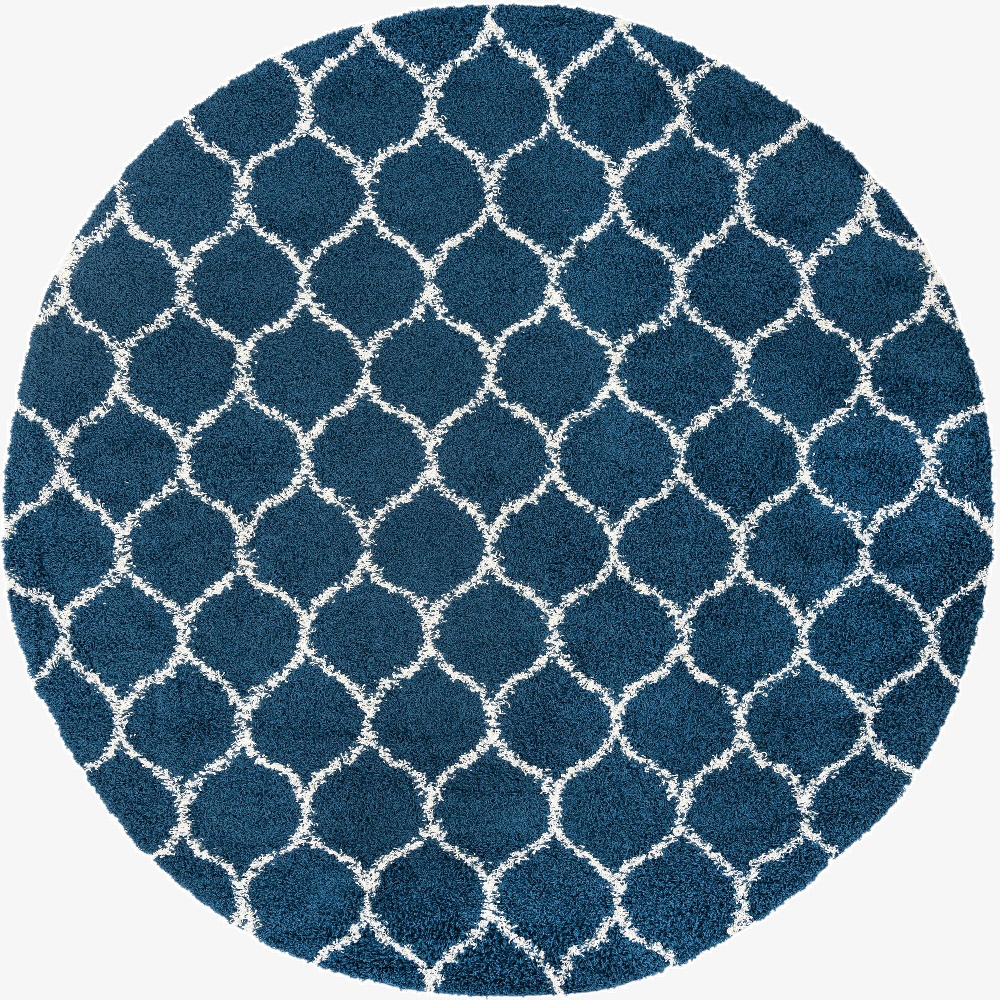 Primary image 7' 10 x 7' 10 Trellis Shag Round Rug