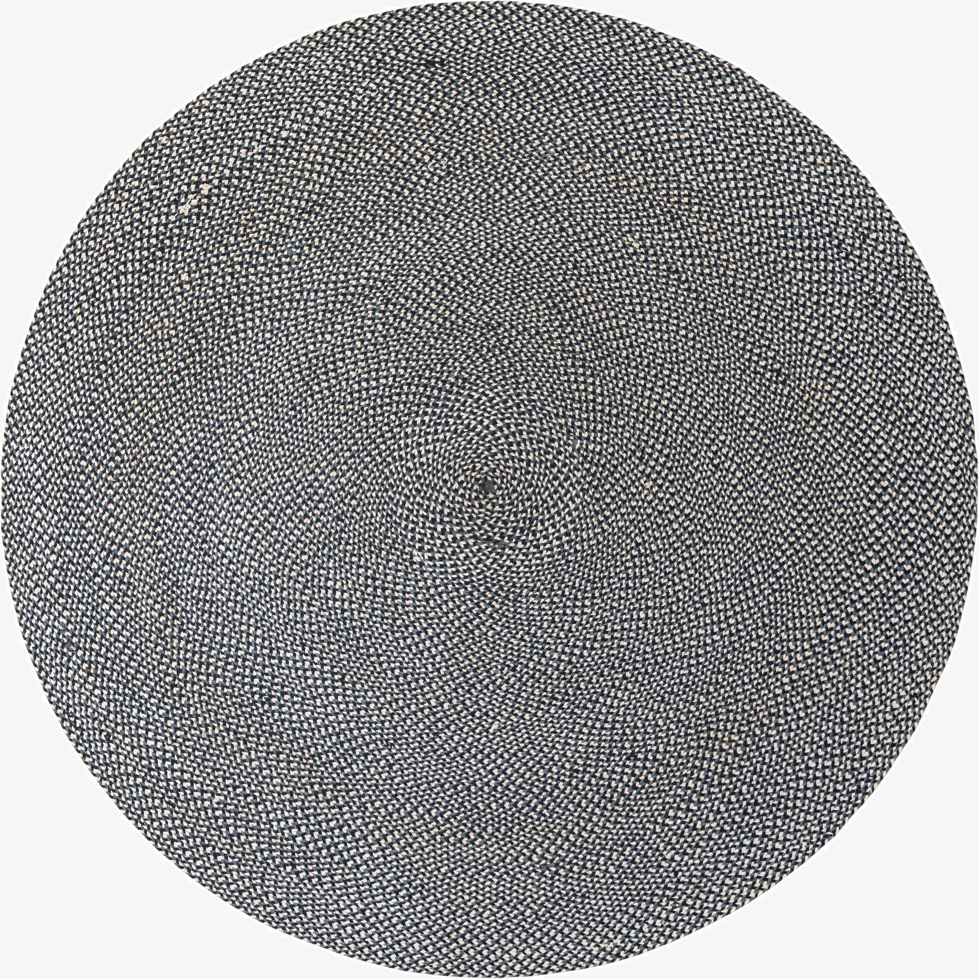 7' 10 x 7' 10  Hand Tweed Braided Jute Round Rug