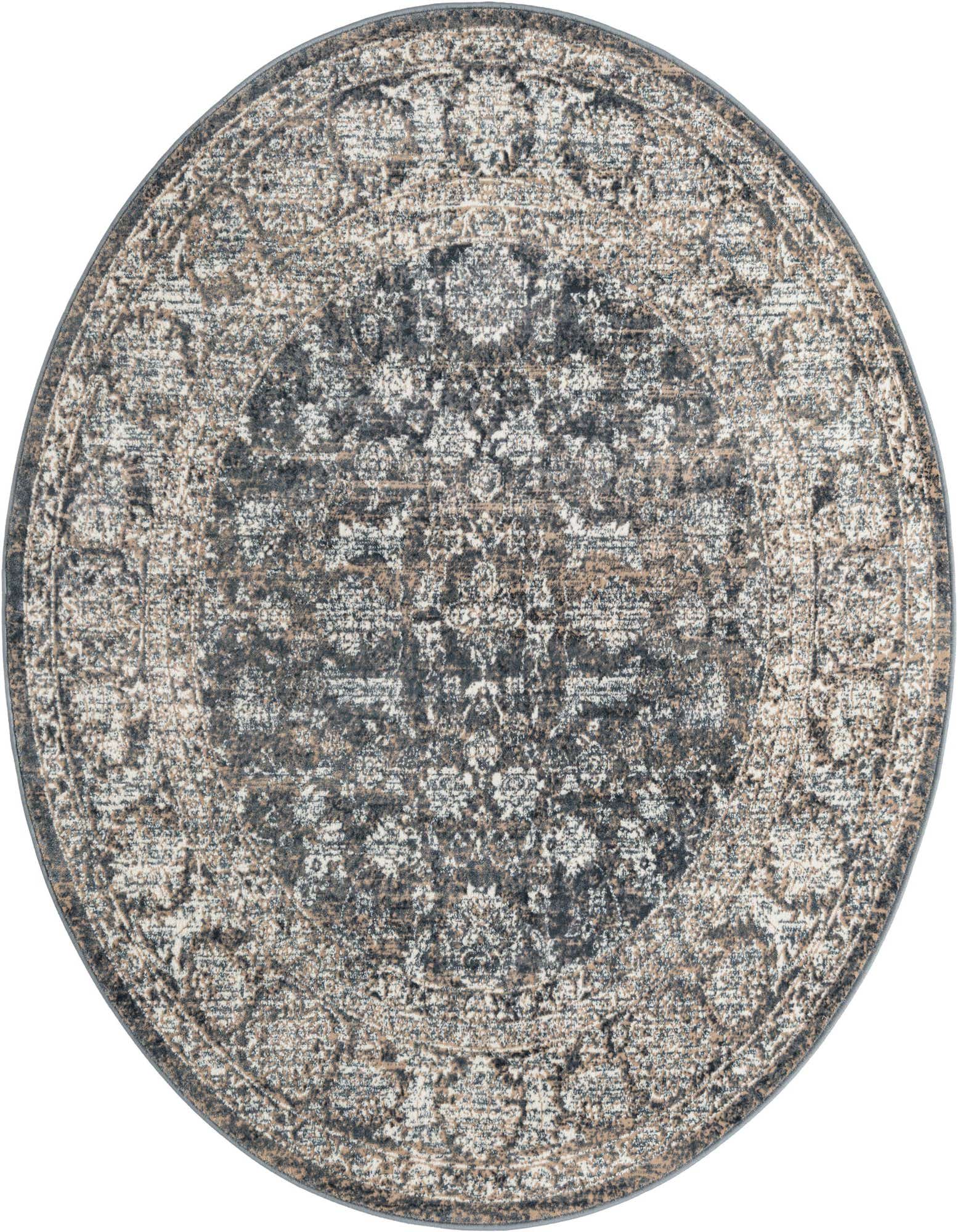 5' 3 x 5' 3 Uptown Central Park Round Rug