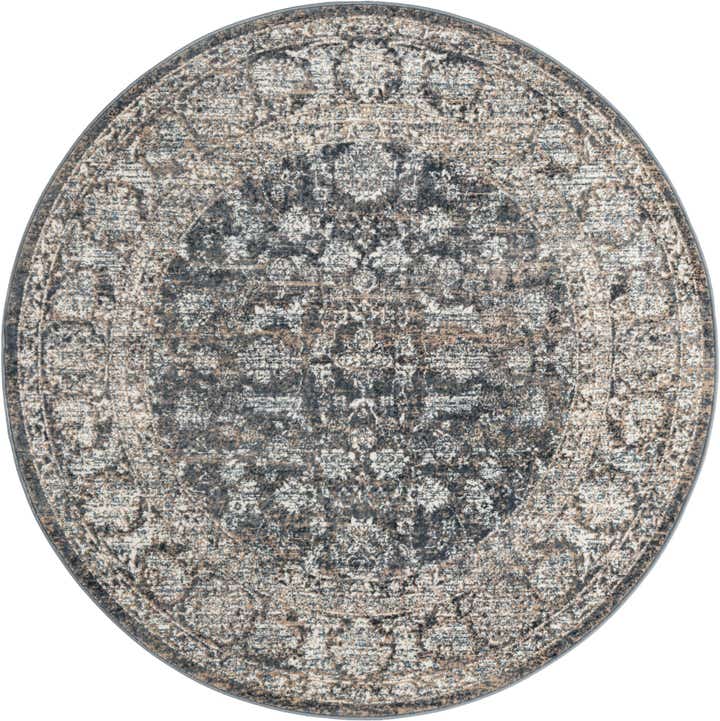 5' 3 x 5' 3 Uptown Central Park Round Rug