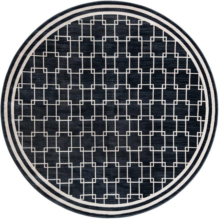 Detail image of Jill Zarin 7' 10 x 7' 10 Metropolitan Uptown Round Rug