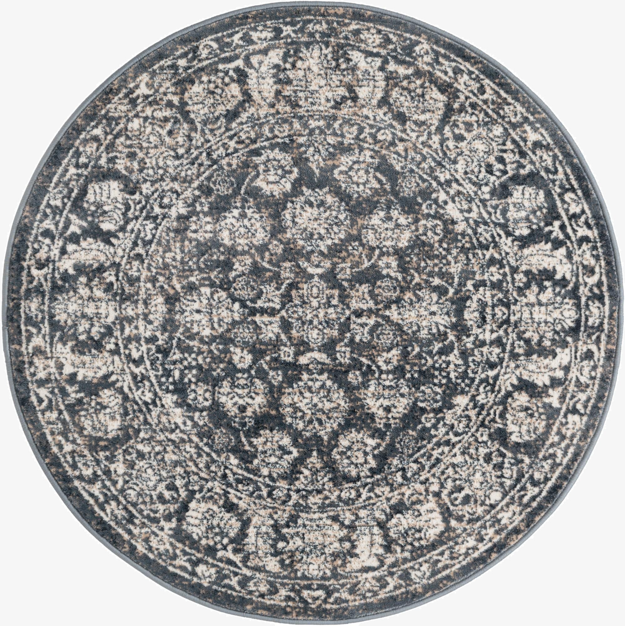 3' 3 x 3' 3 Uptown Central Park Round Rug