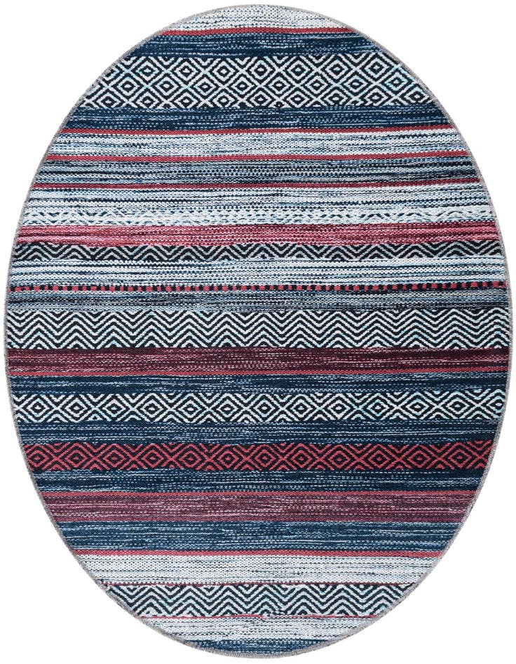 Detail image of 4' x 4' Washable Yara Round Rug