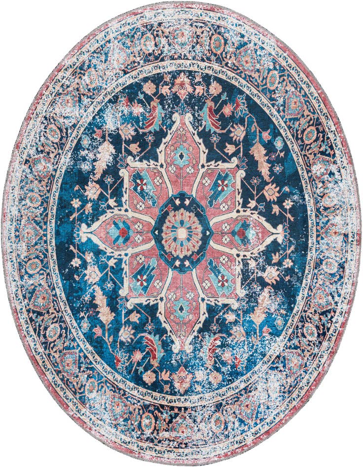 Detail image of 6' x 6' Washable Yara Round Rug