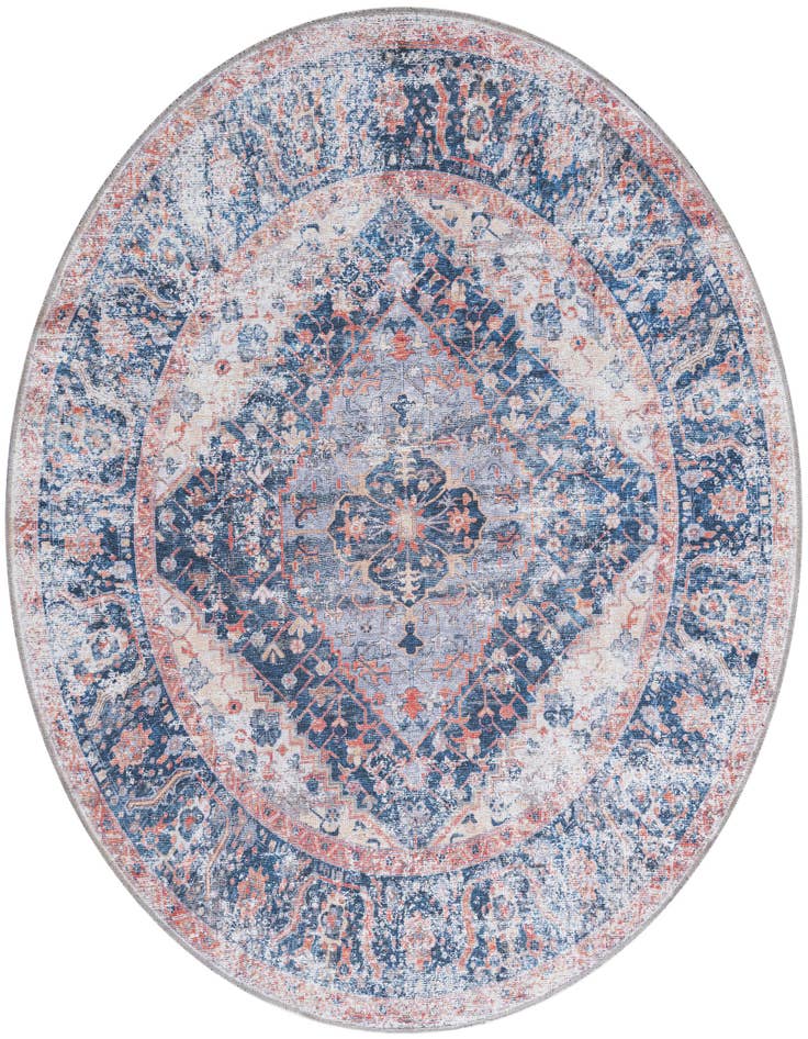 Detail image of 6' x 6' Washable Yara Round Rug