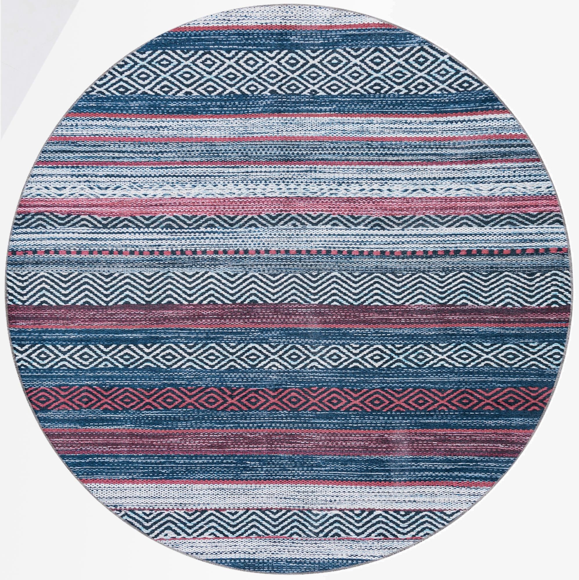 7' 10 x 7' 10  Washable Yara Round Rug