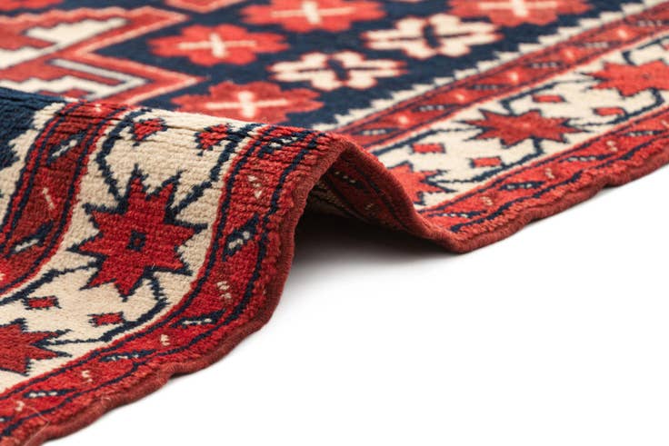 Detail image of 3' 3 x 6' Hand Knotted Anatolian Oriental Wool Runner Rug