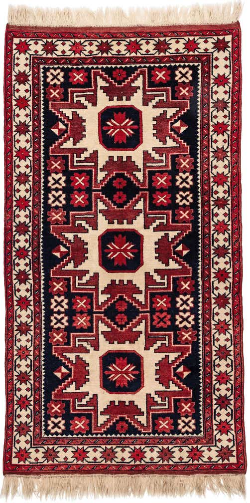 3' 3 x 6' Hand Knotted Anatolian Oriental Wool Runner Rug