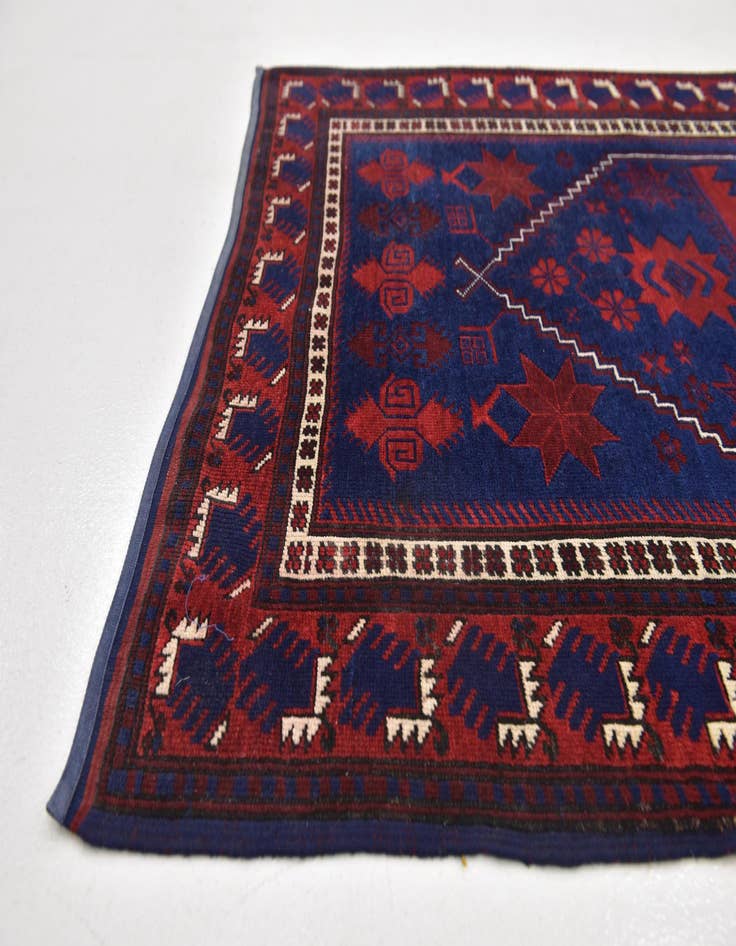 Detail image of 3' 8 x 6' 10  Hand Knotted Anatolian Wool Runner Rug