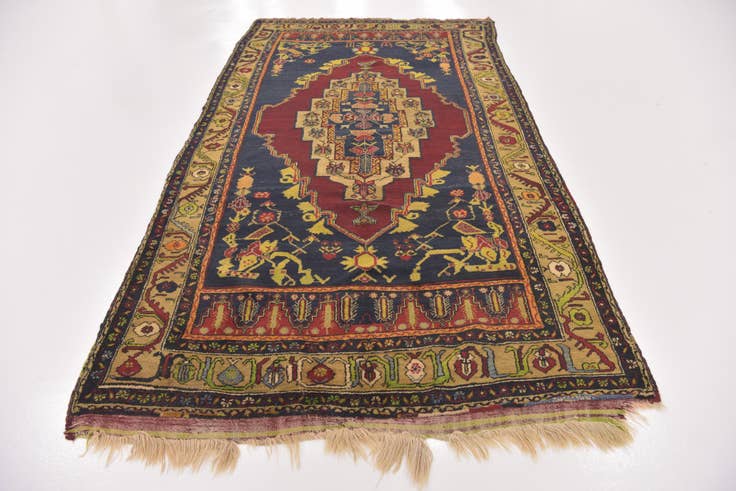 Detail image of 5' 4 x 9' 10 Hand Knotted Anatolian Wool Runner Rug
