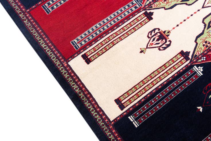 Detail image of 3' 2 x 6' 3 Hand Knotted Anatolian Wool Runner Rug