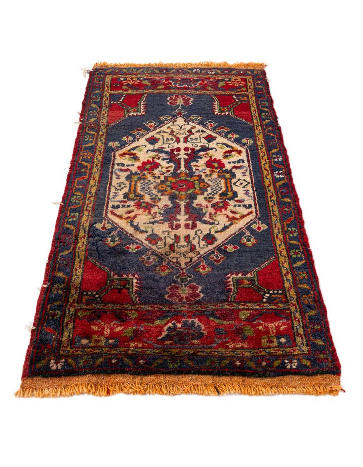 Detail image of 1' 9 x 3' 8 Hand Knotted Anatolian Wool Runner Rug