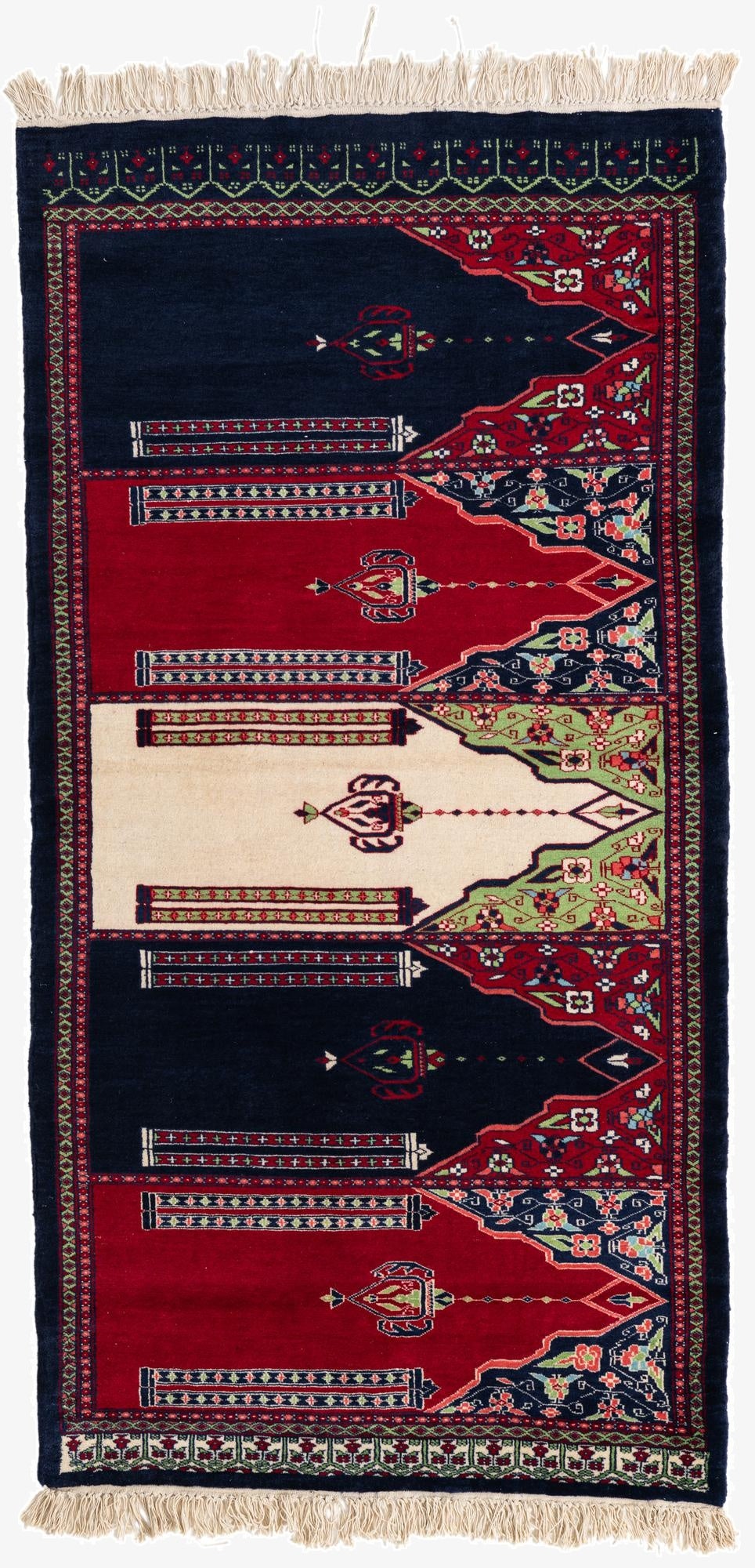 3' 2 x 6' 3  Hand Knotted Anatolian Wool Runner Rug