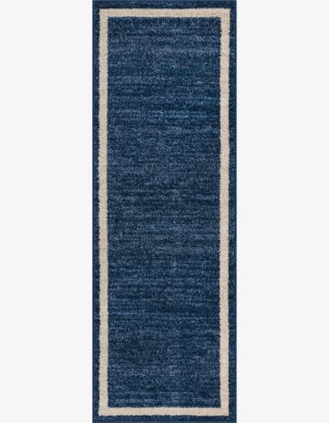 Navy Blue Angelica Runner Rug
