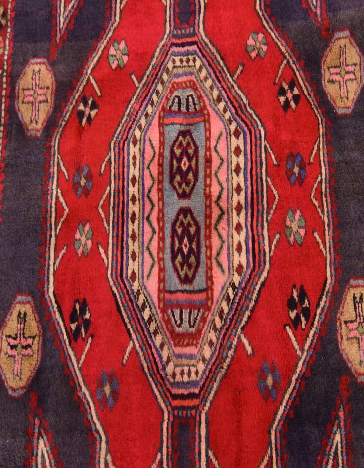 Detail image of 4' 5 x 9' 9  Hand Knotted Ardabil Persian Wool Runner Rug