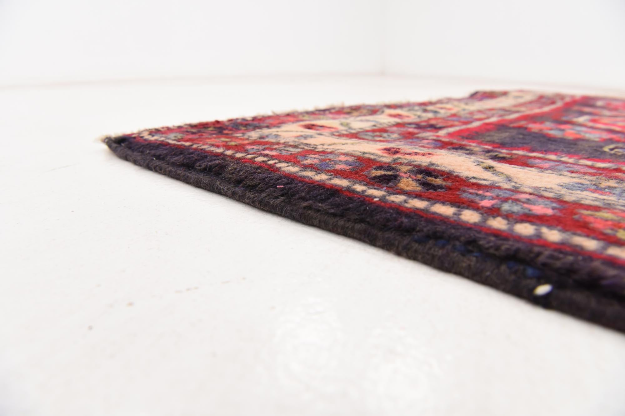 4' 5 x 9' 9 Hand Knotted Ardabil Persian Wool Runner Rug