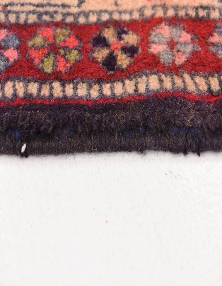 Detail image of 4' 5 x 9' 9  Hand Knotted Ardabil Persian Wool Runner Rug