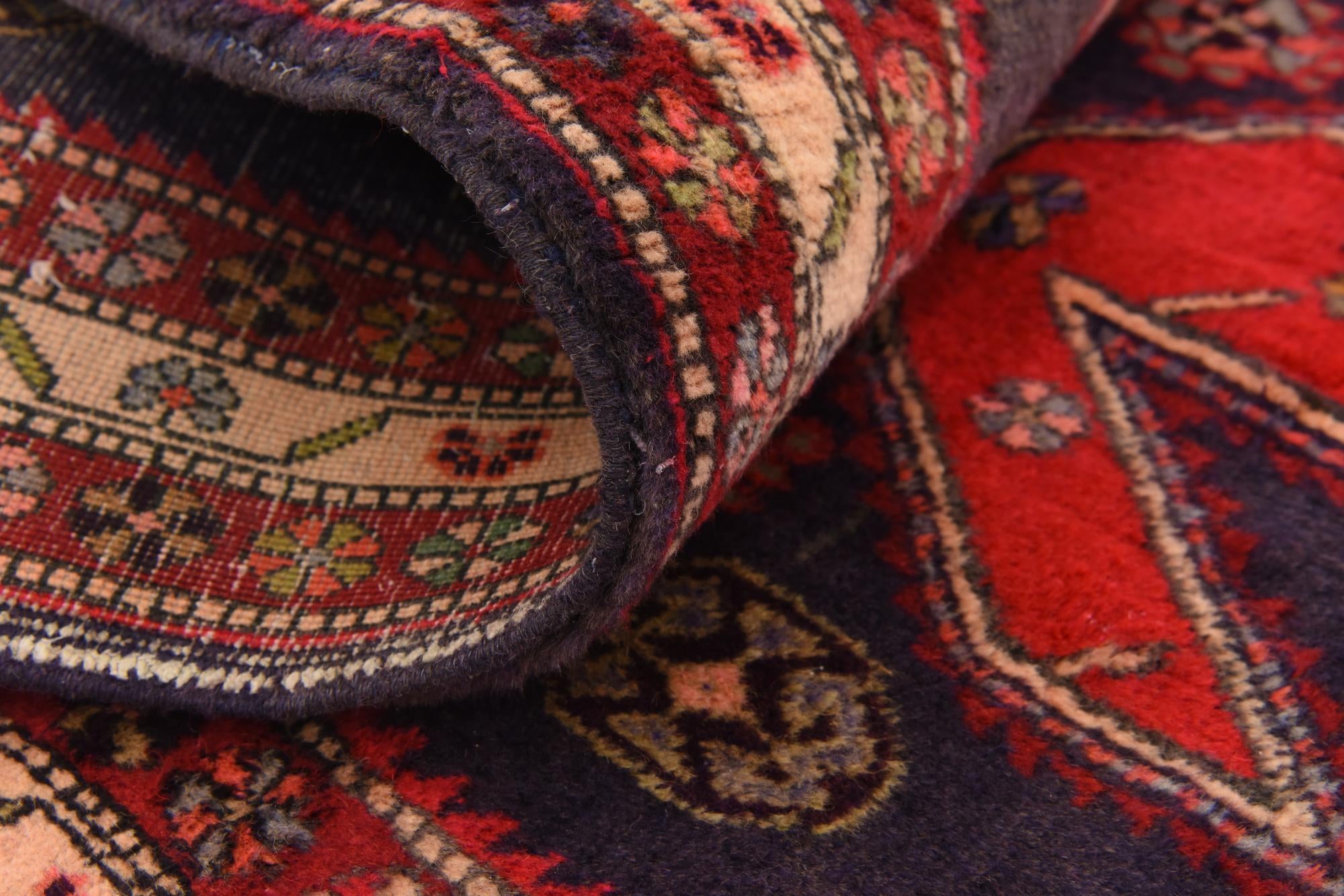 4' 5 x 9' 9 Hand Knotted Ardabil Persian Wool Runner Rug