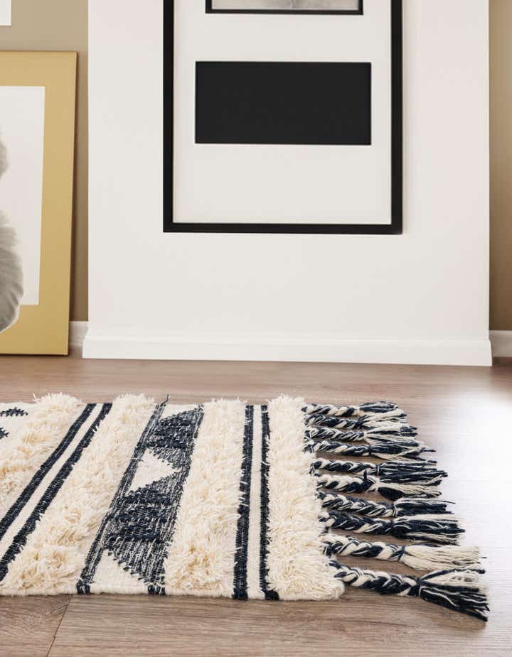 65cm x 250cm Handgewebt Arizona Wolle Läufer Teppich