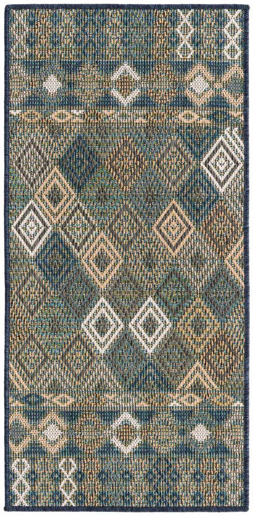 2' x 4' Easy-Clean Baja Indoor / Outdoor Runner Rug