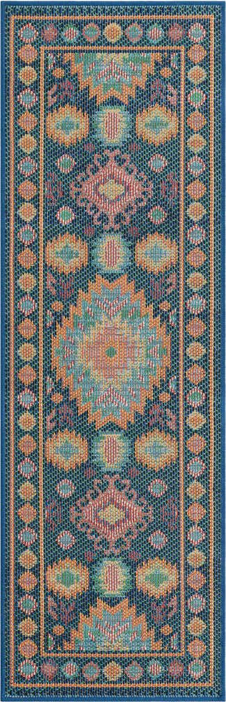 2' x 6' 1 Easy-Clean Baja Indoor / Outdoor Runner Rug