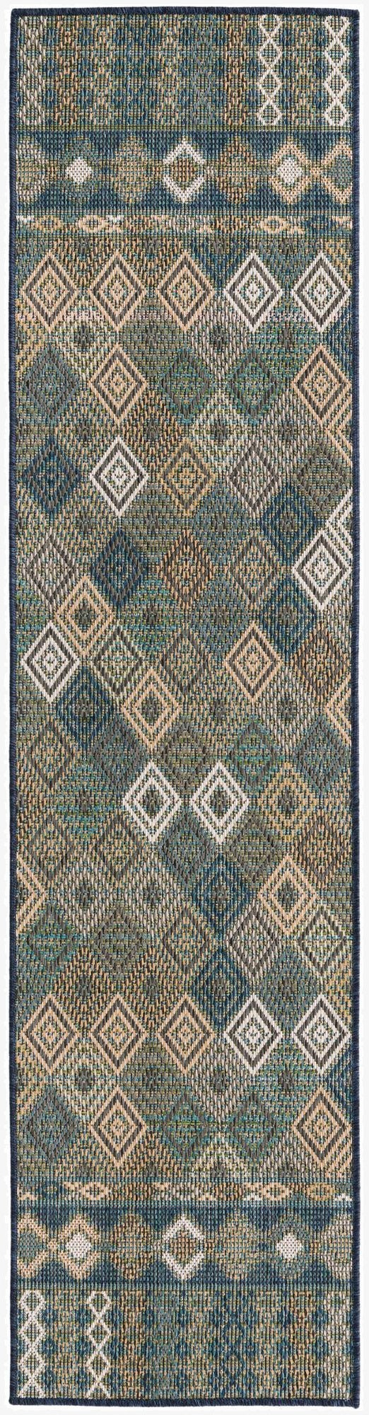 2' x 7' 10  Washable Baja Indoor / Outdoor Runner Rug