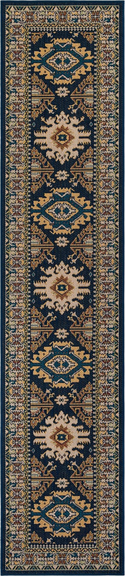 2' 7 x 12'  Washable Baja Indoor / Outdoor Runner Rug