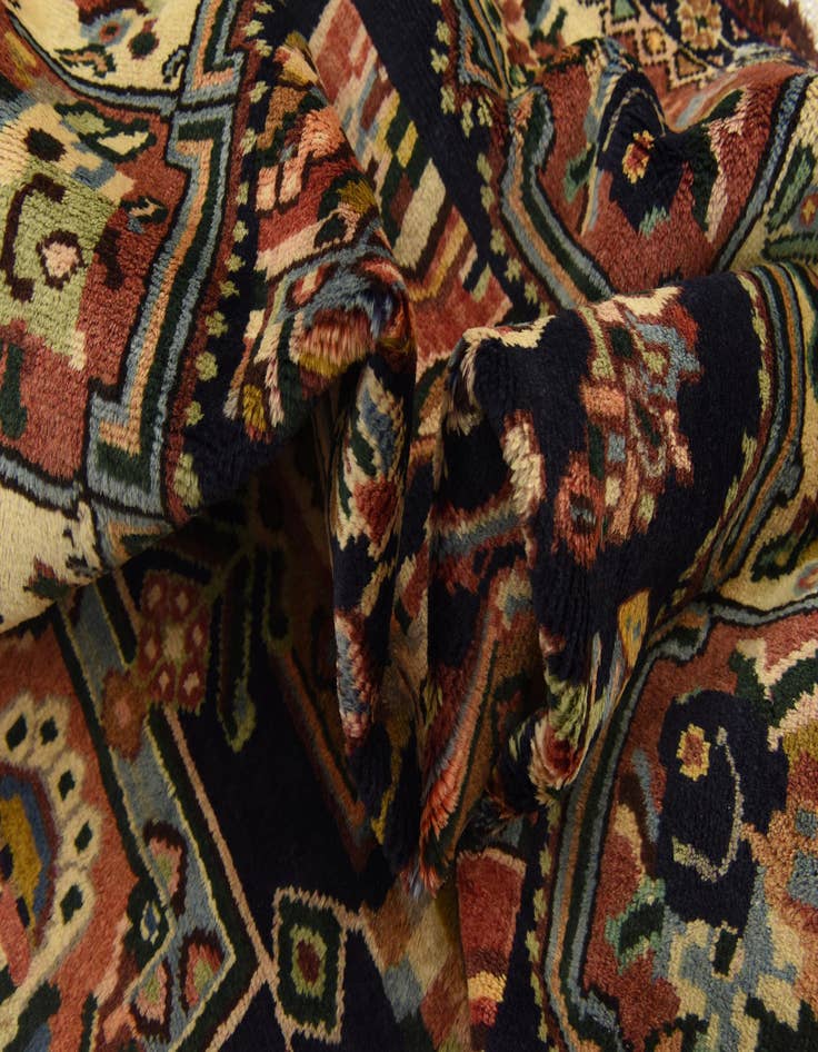 Detail image of 4' 10 x 9' 9  Hand Knotted Bakhtiar Persian Wool Runner Rug