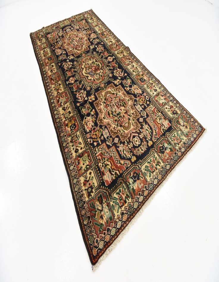 Detail image of 4' 10 x 9' 9  Hand Knotted Bakhtiar Persian Wool Runner Rug