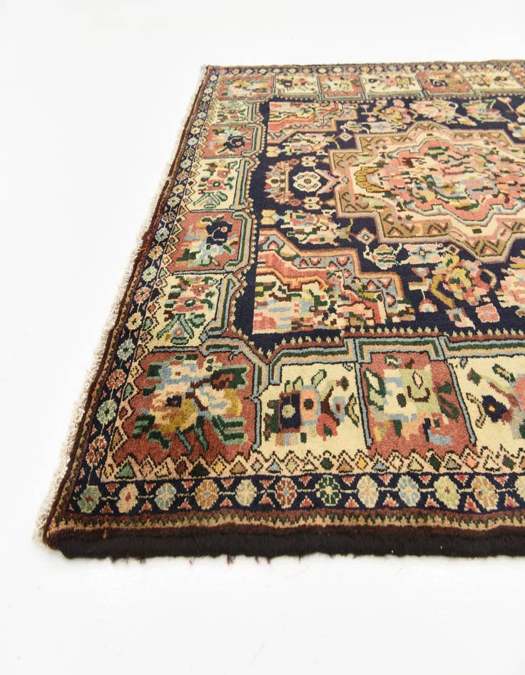 Detail image of 4' 10 x 9' 9  Hand Knotted Bakhtiar Persian Wool Runner Rug