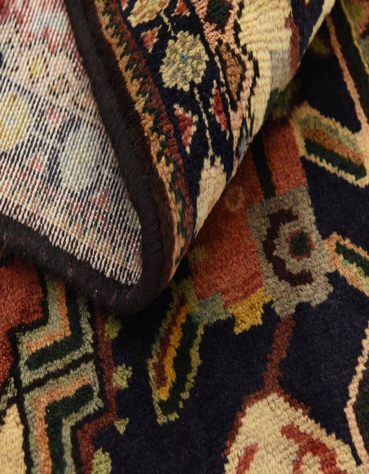 Detail image of 4' 10 x 9' 9  Hand Knotted Bakhtiar Persian Wool Runner Rug