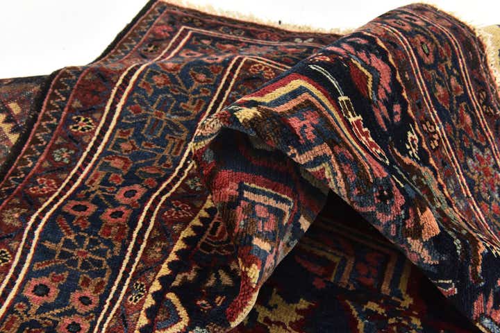 5' x 9' 4 Hand Knotted Bakhtiar Persian Wool Runner Rug