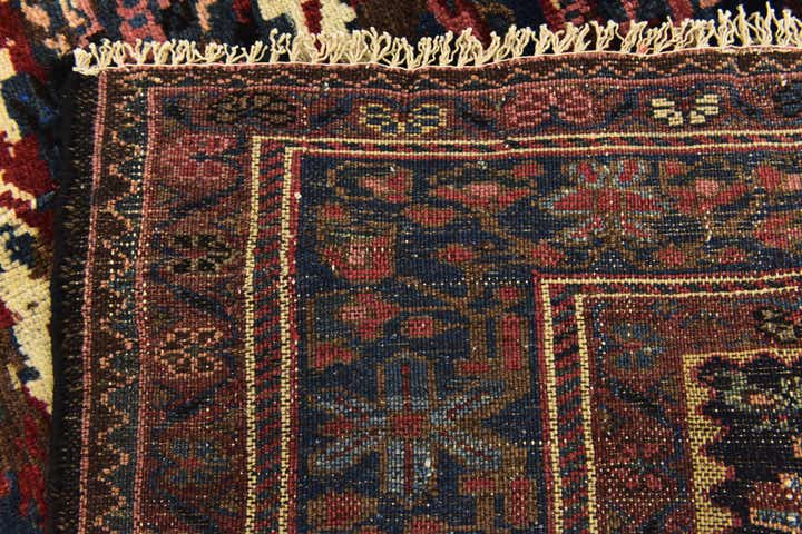5' x 9' 4 Hand Knotted Bakhtiar Persian Wool Runner Rug
