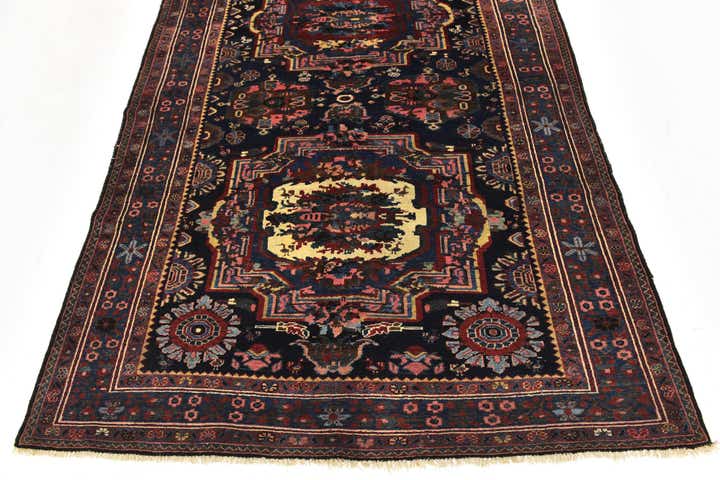 5' x 9' 4 Hand Knotted Bakhtiar Persian Wool Runner Rug