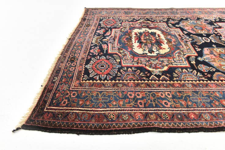 Detail image of 5' x 9' 4 Hand Knotted Bakhtiar Persian Wool Runner Rug