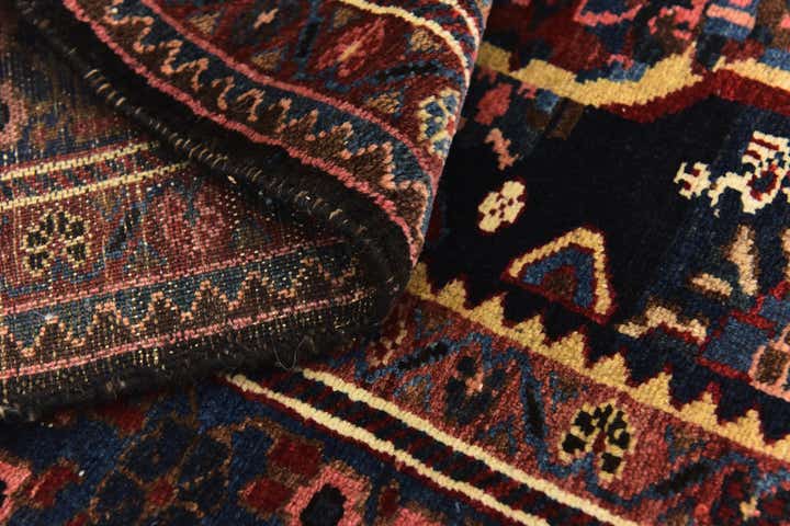 5' x 9' 4 Hand Knotted Bakhtiar Persian Wool Runner Rug