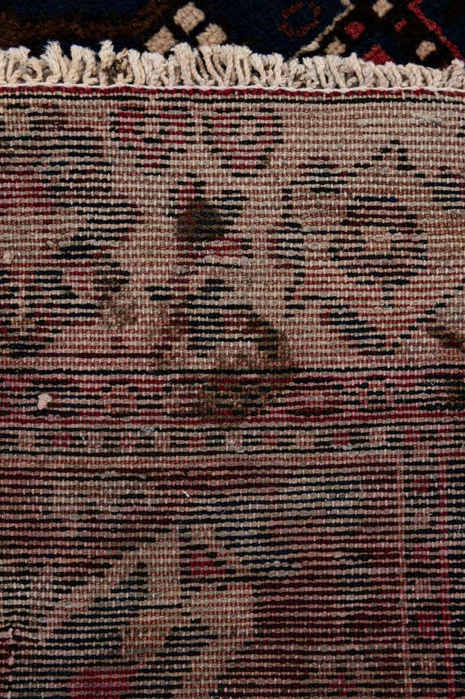 5' 1 x 9' 7 Hand Knotted Bakhtiar Persian Wool Runner Rug