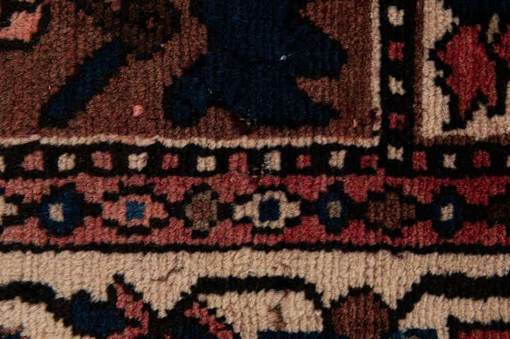 5' 1 x 9' 7 Hand Knotted Bakhtiar Persian Wool Runner Rug