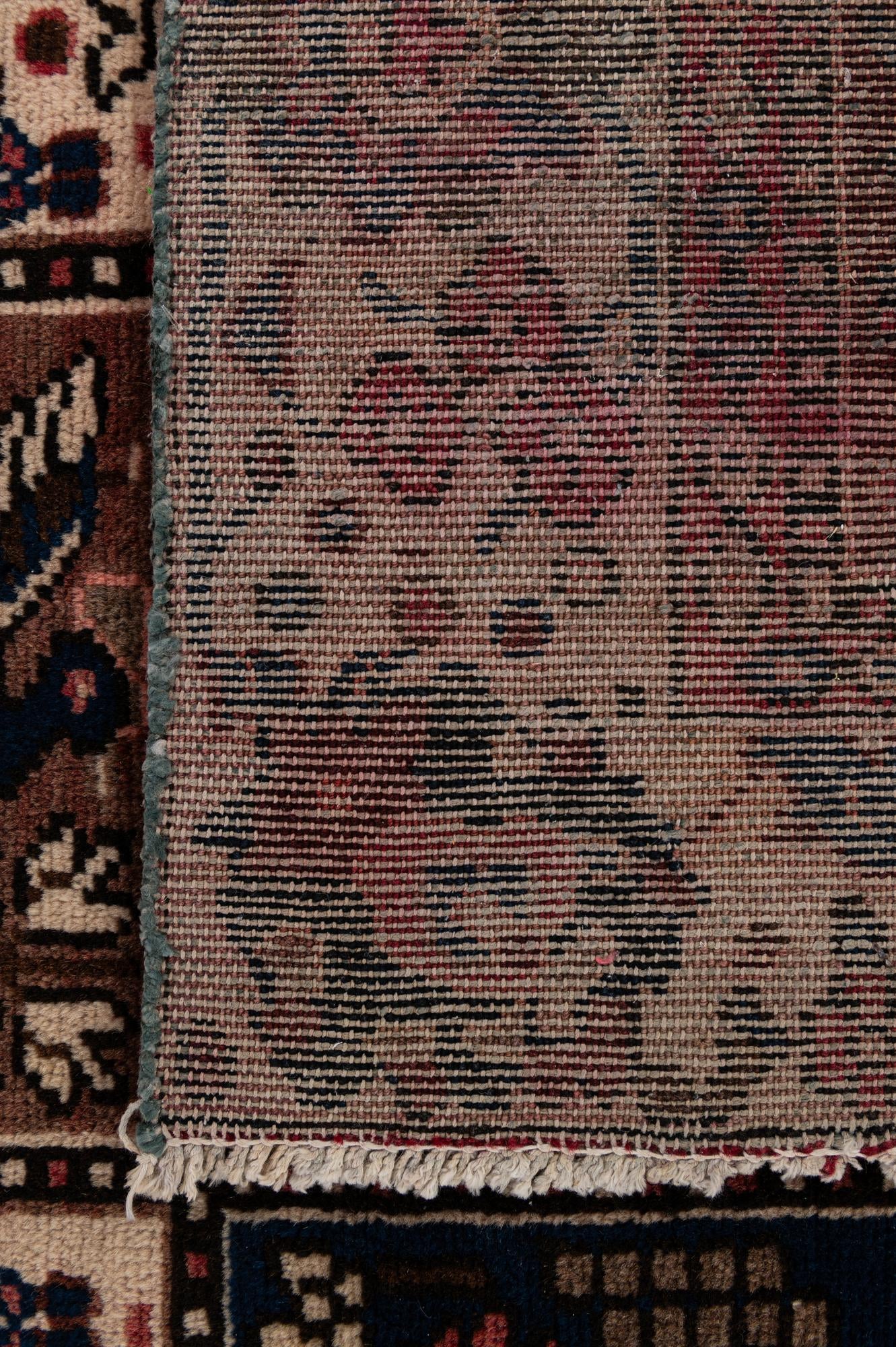 5' 1 x 9' 7 Hand Knotted Bakhtiar Persian Wool Runner Rug