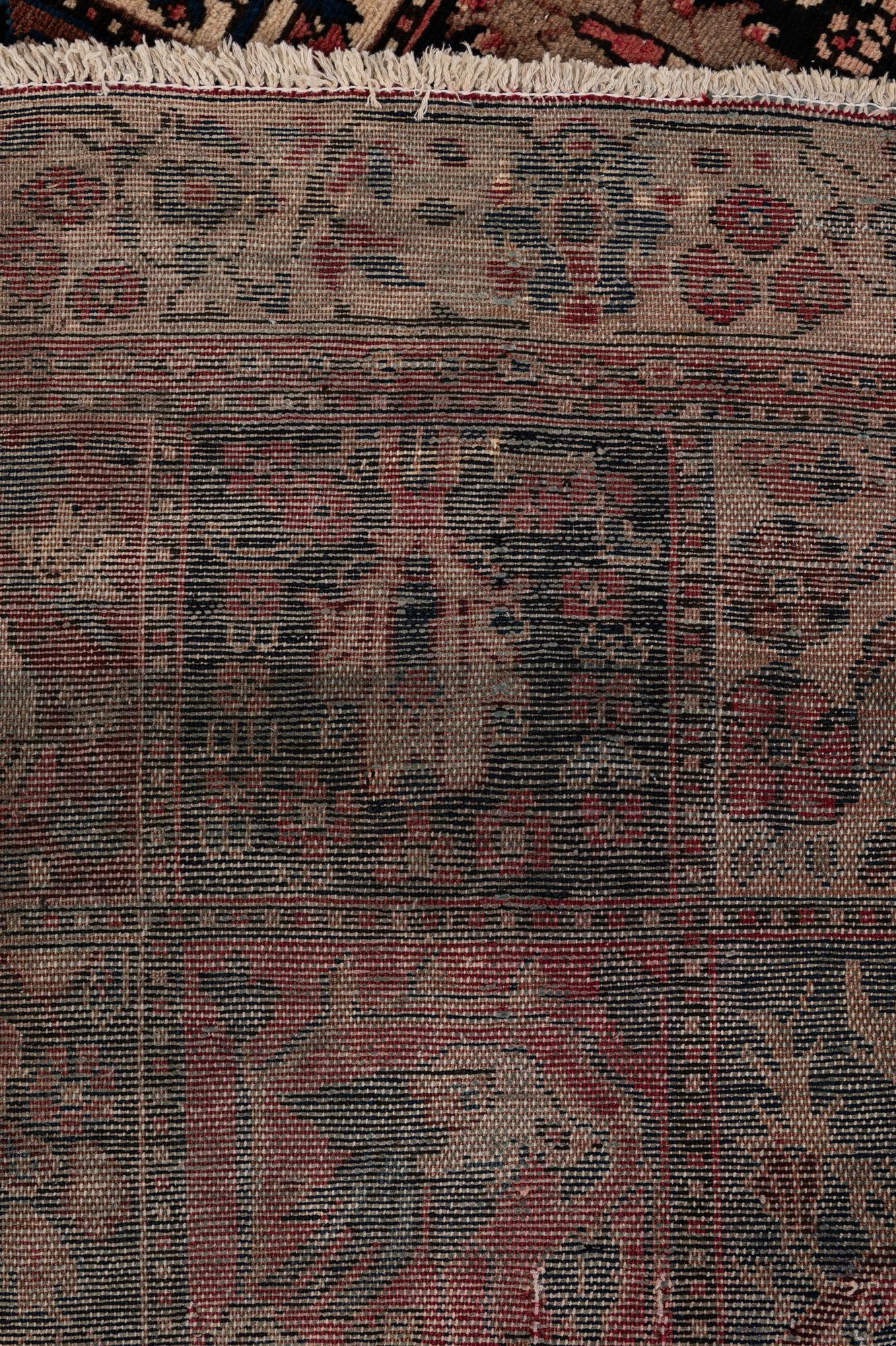 5' 1 x 9' 7 Hand Knotted Bakhtiar Persian Wool Runner Rug