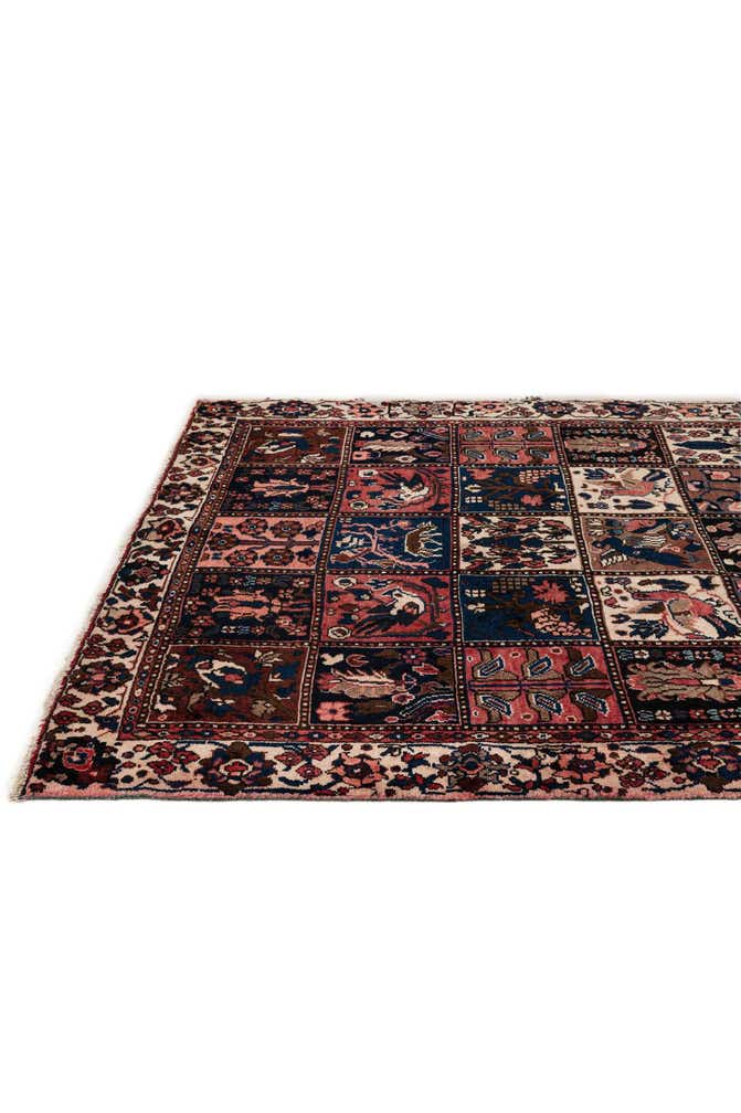 5' 1 x 9' 7 Hand Knotted Bakhtiar Persian Wool Runner Rug