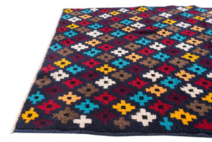 Detail image of 2' 10 x 10' Hand Knotted Balouch Wool Runner Rug