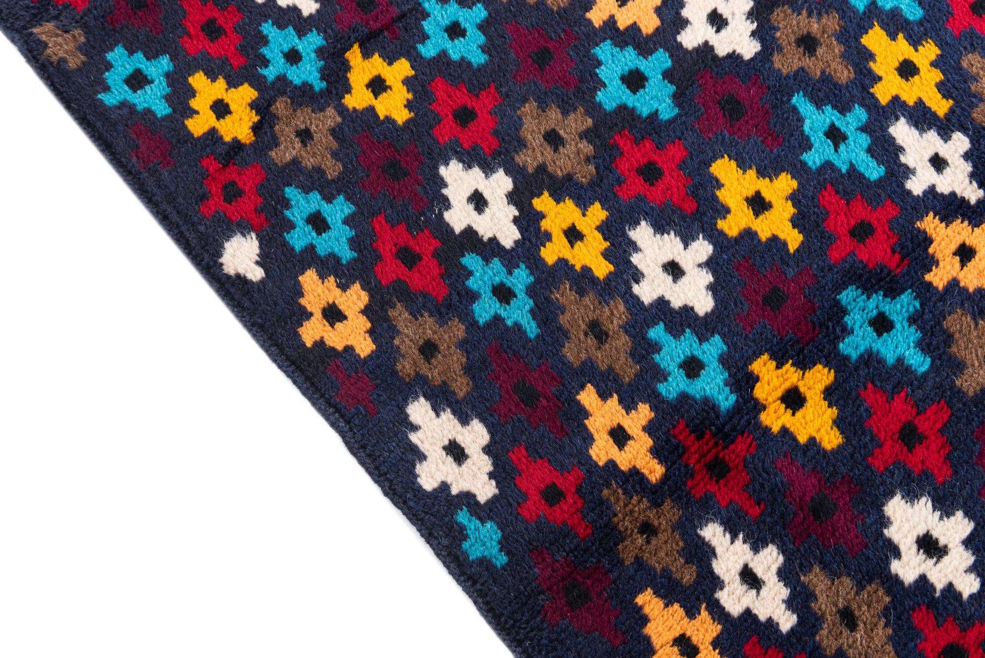 2' 10 x 10' Hand Knotted Balouch Wool Runner Rug