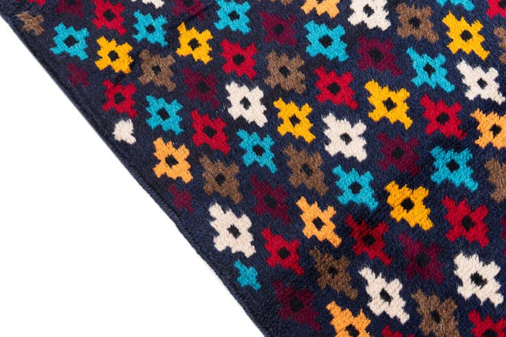 Detail image of 2' 10 x 10' Hand Knotted Balouch Wool Runner Rug