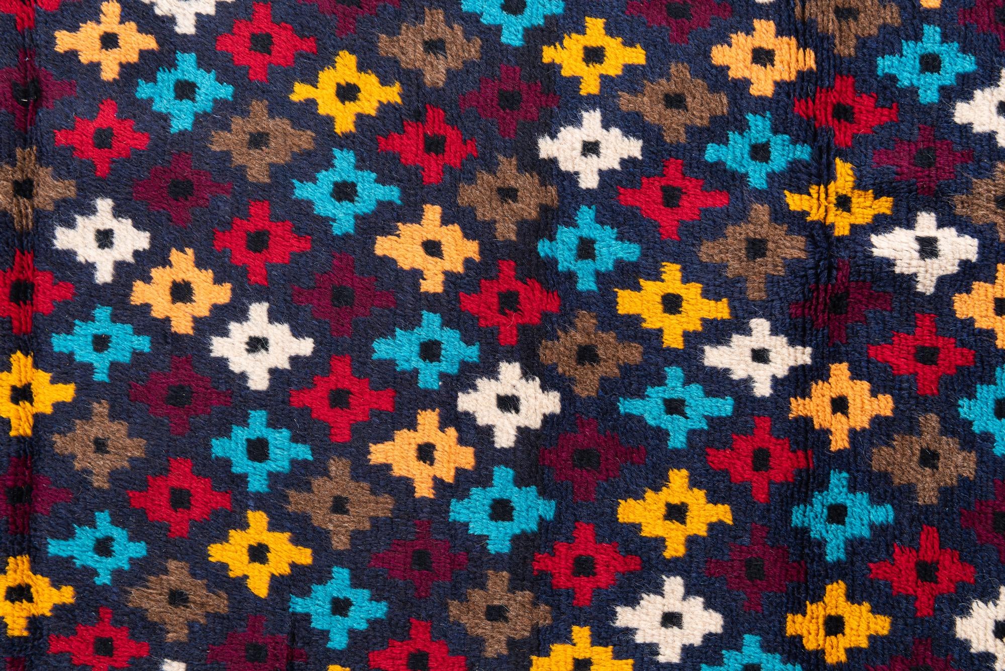 2' 10 x 10' Hand Knotted Balouch Wool Runner Rug