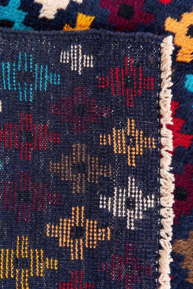 2' 10 x 10' Hand Knotted Balouch Wool Runner Rug